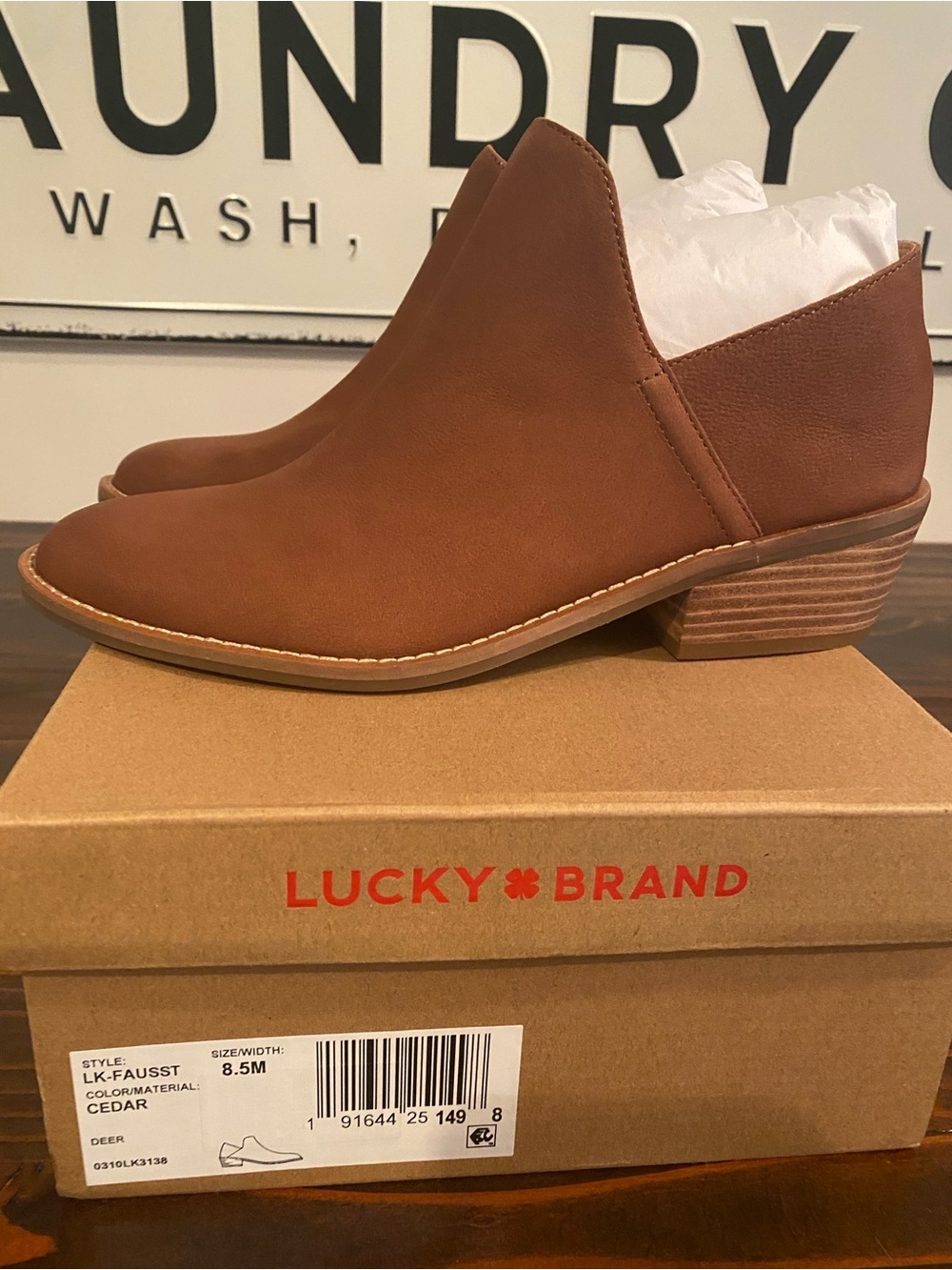Lucky Brand Cedar Brown Women's Low Cut Mules